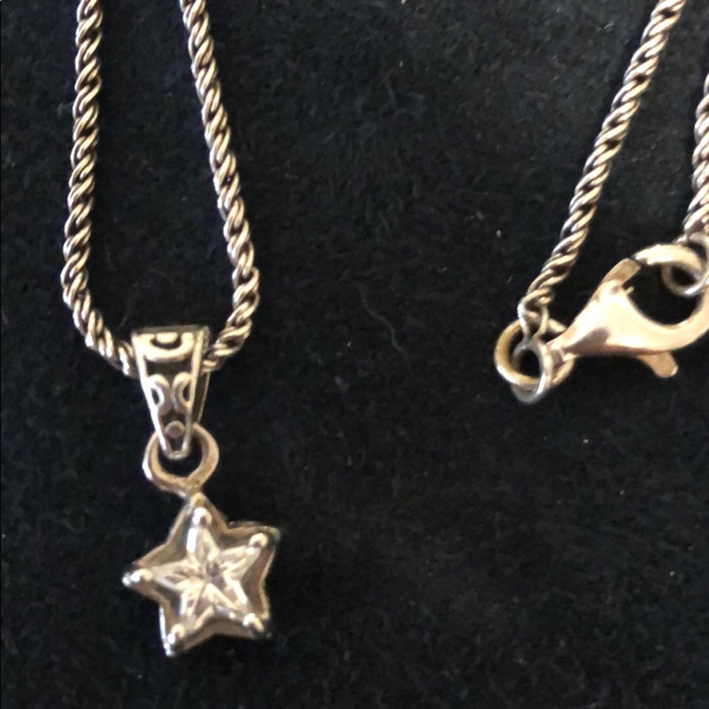 Silpada .925 Sterling Silver and CZ Star Necklace
